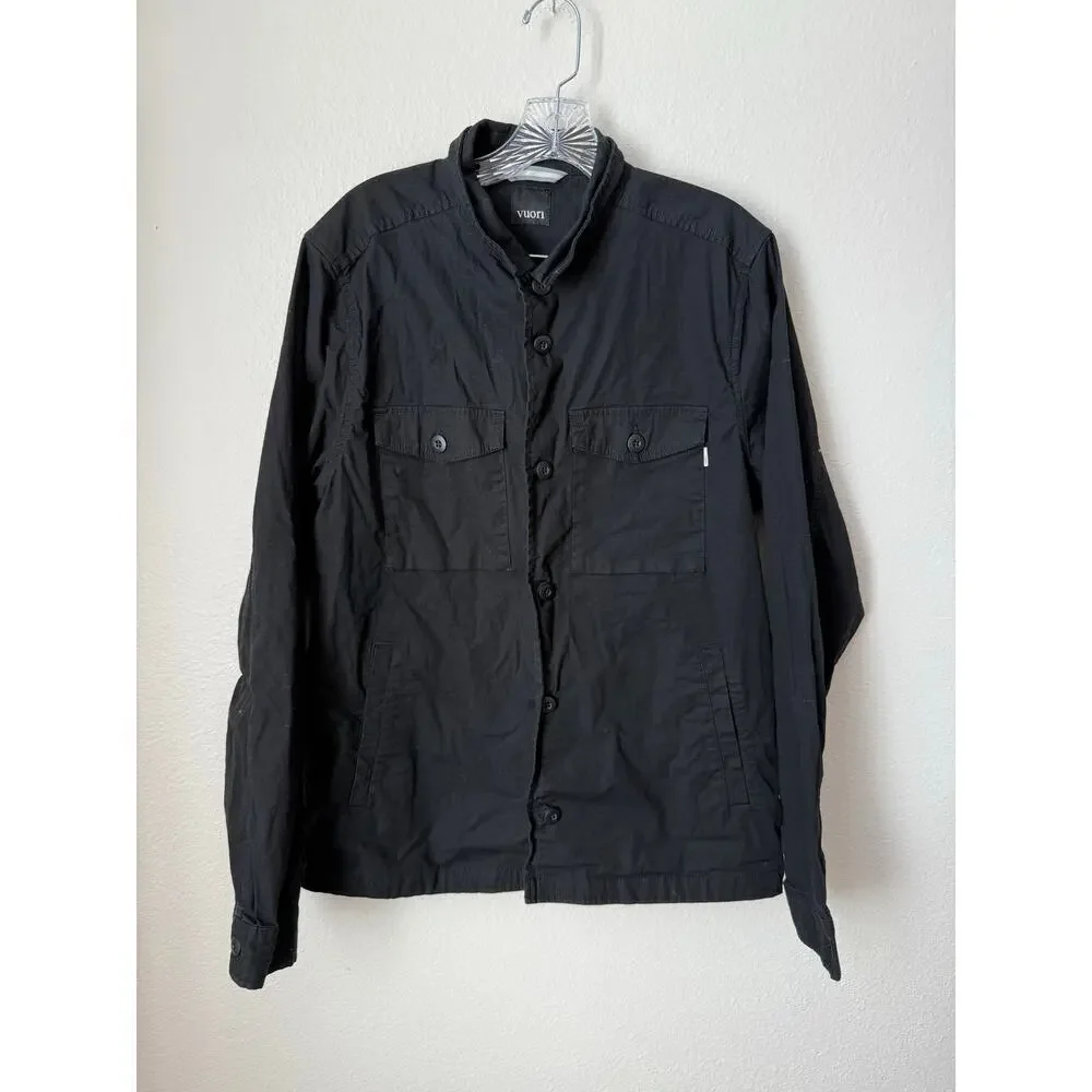 Vuori Lightweight Black Utility Shirt Jacket Size Large - Picture 3 of 9
